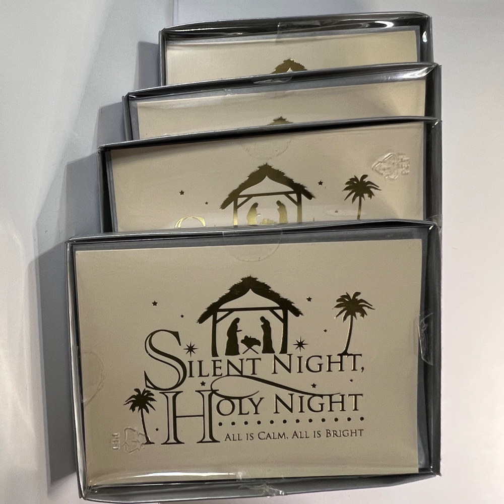NWT- 64 Vintage Christmas Greeting Cards, Silent Night, Holy Night